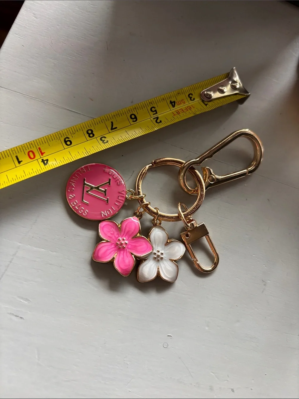 Louis Vuitton zipper pull keychain